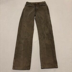 Wrangler Cowboy Cut Jeans 29x34 Brown Bootcut Western Rodeo Grunge 13MWZ